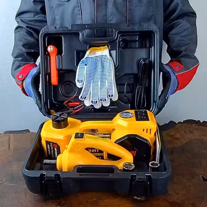 مجموعه کمپرسور فندکی، جک و بکس شارژی اینتیمکس مدل 13005