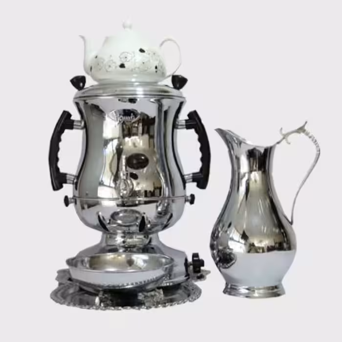 سرویس سماور گازی افسون سه کاره رز 