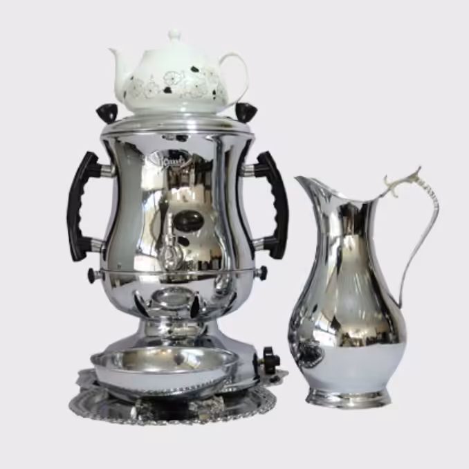 سرویس سماور گازی افسون سه کاره رز