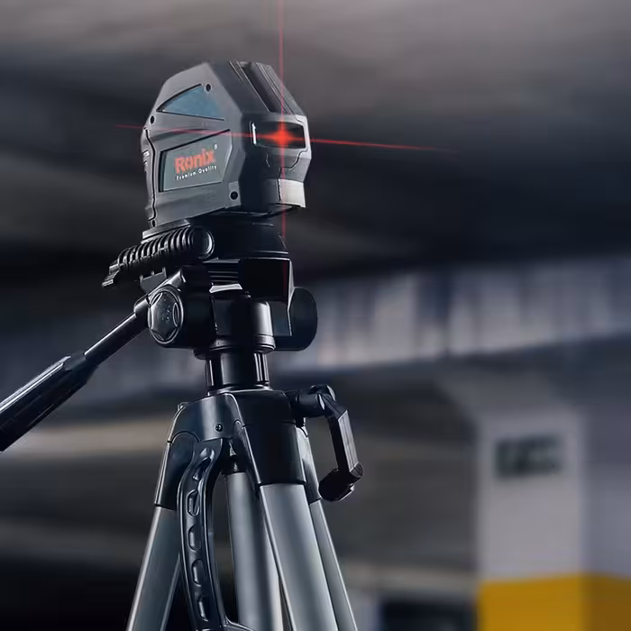 تراز لیزری 2 خط با کیف نور قرمز مدل RH-9500 رونیکس