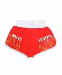 شورت ساتن طرح آتشی