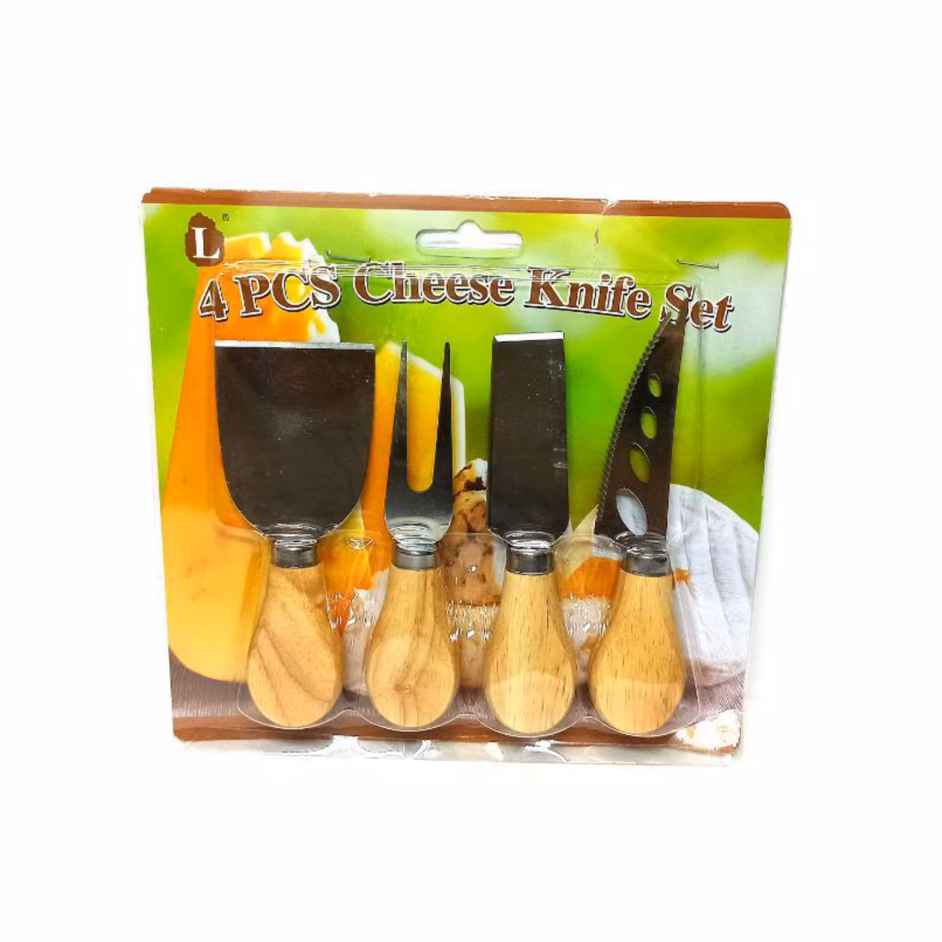 ست کارد صبحانه یا کارد پنیر دسته چوبی
