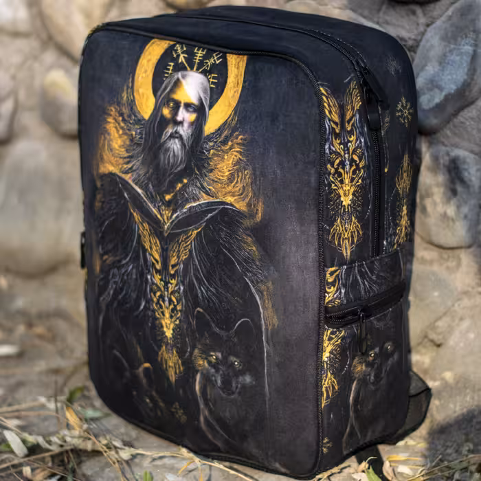 کوله پشتی طرح وایکینگ - odin جنس  مخمل کوبیده BK0008