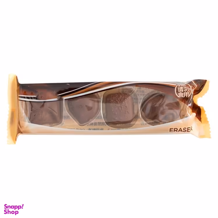 پاک کن طرح شکلات بسته 4 عددی