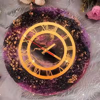 ساعت کریستالی رزینی