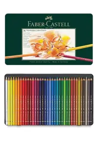 مداد رنگی 36 رنگ جعبه فلزی پلی کروموس فابرکاستل faber castell