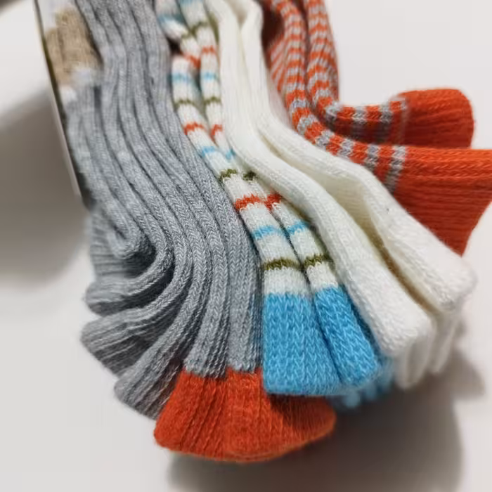 جوراب نوزادی 6جفتی kunibooسایز6تا12ماه