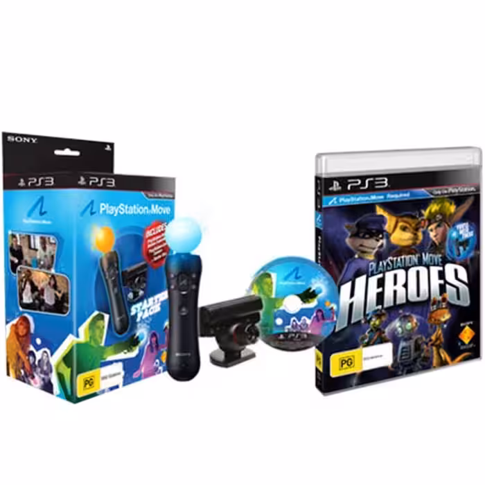 پکیج دوربین و دسته بازی حرکتی پلی استیشن 3 به همراه بازی Heroes