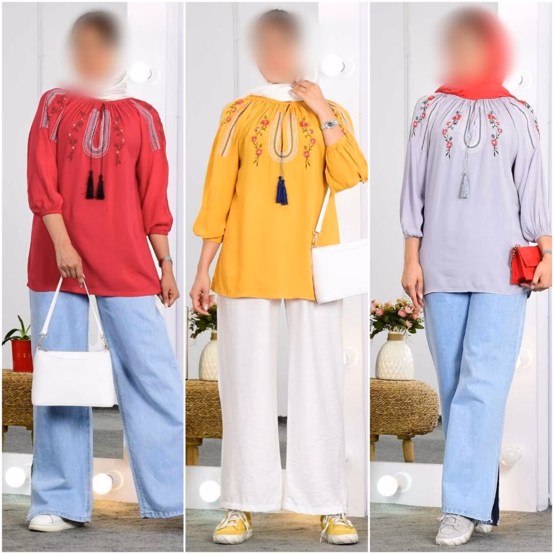 شومیز  گلدوزی 10137