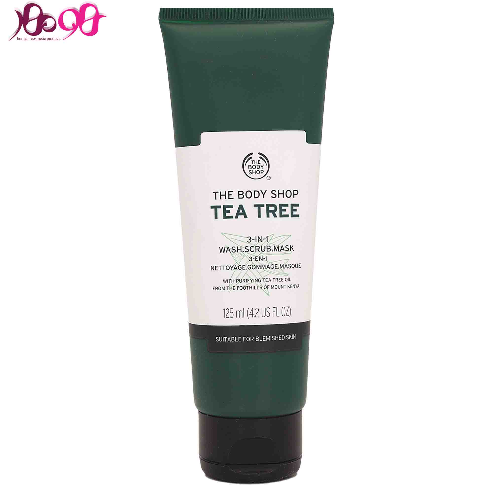 ماسک 3 در 1 تی تری بادی شاپ (شوینده، اسکراب، ماسک) 125 میل - The body shop