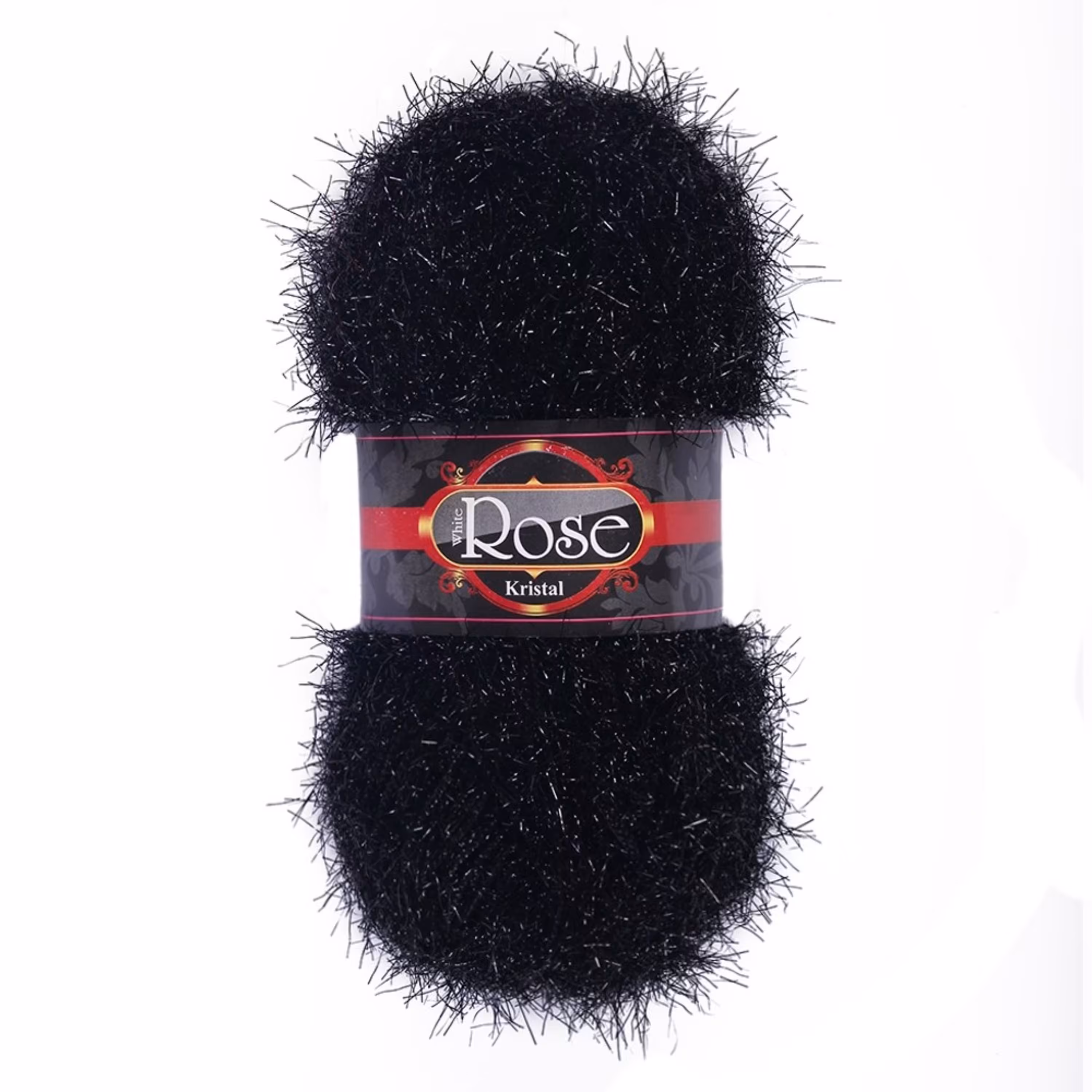 کاموا سوزنی مشکی (بسته 5 عددی - 5 کلافی)(کاموا پرز دار)(هر کلاف 100 گرم با متراژ 180 متر)