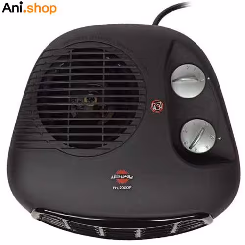 بخاری برقی (هیتر) مشکی فن دار پارس خزر رومیزی مدل FH2000P