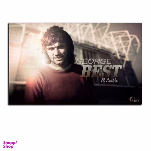 تابلو شاسی بکلیت طرح بازیکن فوتبال جرج بست تیم منچستر یونایتد مدل SH-S7053