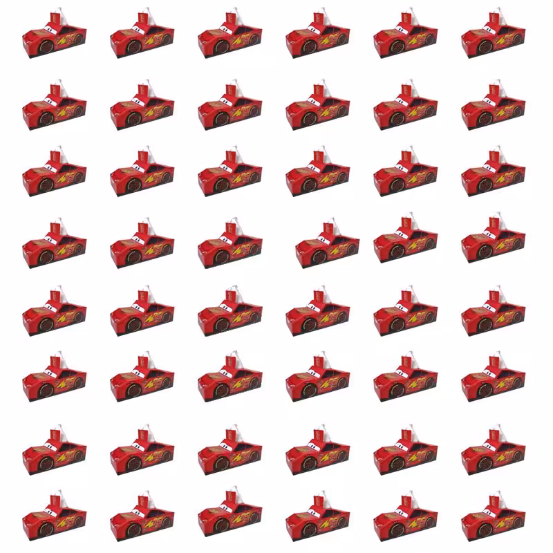 دستمال کاغذی طرح مکویین قرمز  مجموعه 42 عددی 