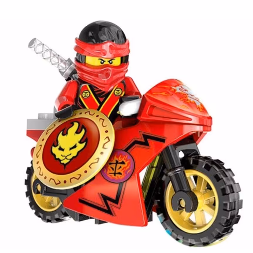 لگو نینجاگو قرمز جعبه دار مارک دکول با موتور لگویی