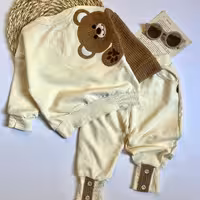 ست بلوزشلوار پاییزه وارداتی اسپرت مناسب دختر و پسر