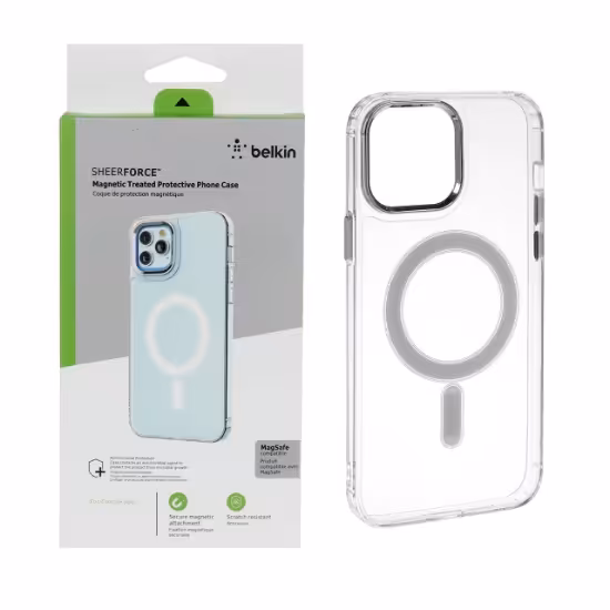 قاب گوشی belkin شفاف Magsafe برای iPhone 12 Pro Max