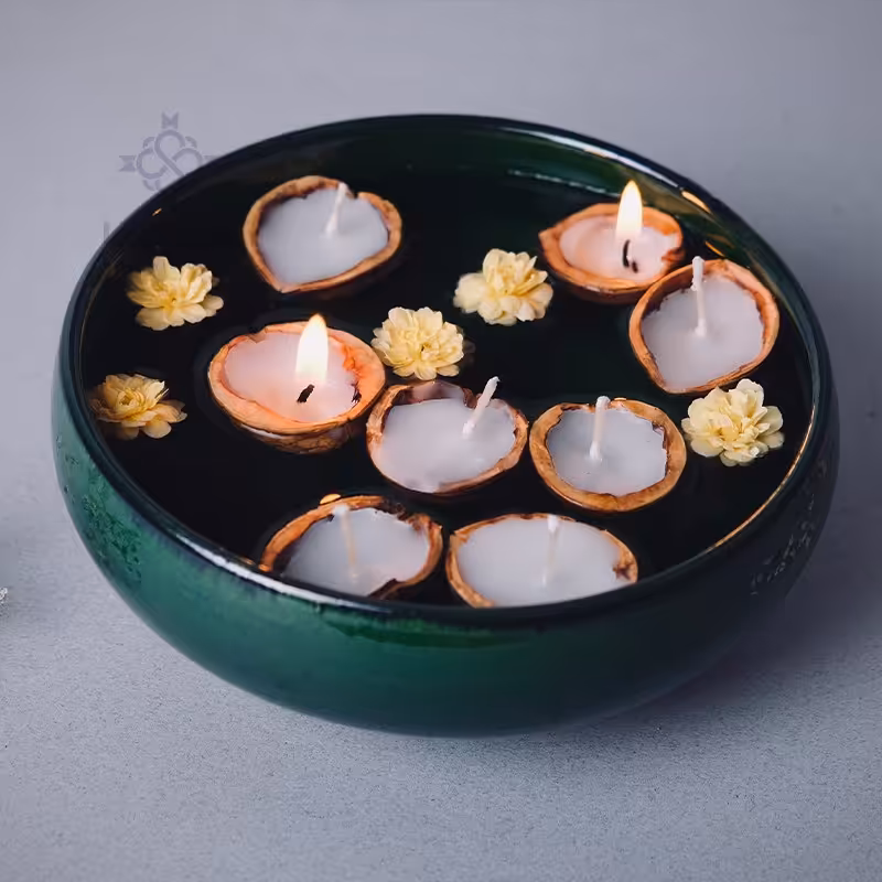 شمع وارمری پوست گردو