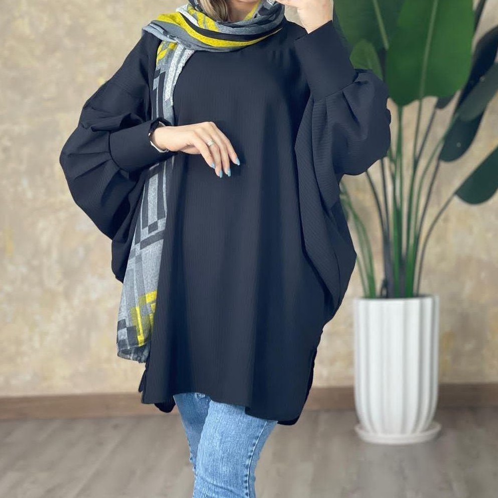 مانتو پانچ حریر میله ای