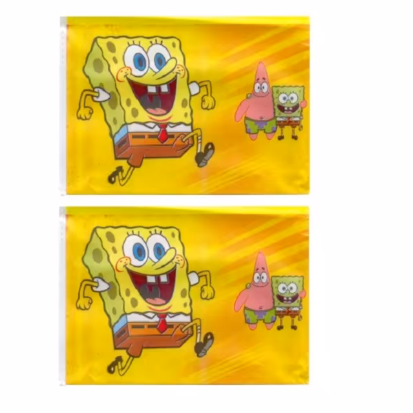 دستمال کاغذی جیبی 10 برگ مدل باب اسفنجی و پاتریک کد 22 بسته 2 عددی