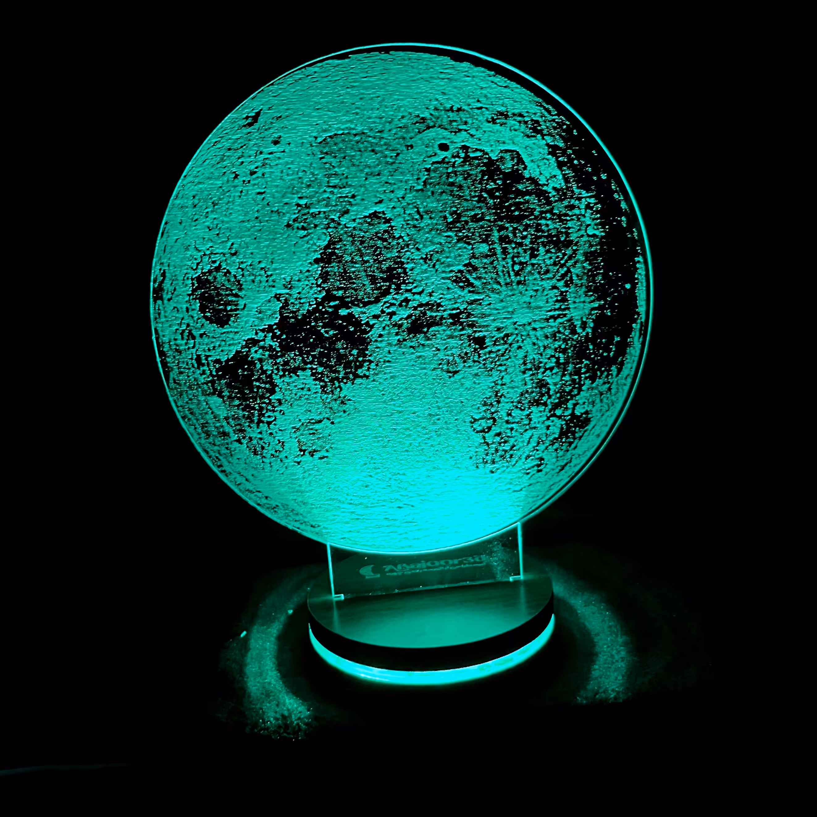 بالبینگ آباژور تندیس چراغ خواب سه بعدی طرح کره ماه