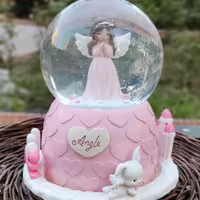 گوی موزیکال و پمپی و پایه چرخان طرح فرشته