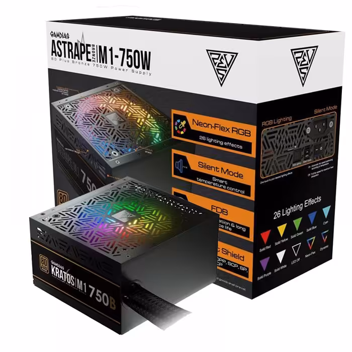 منبع تغذیه گیم دیاس مدل KRATOS M1 750B
