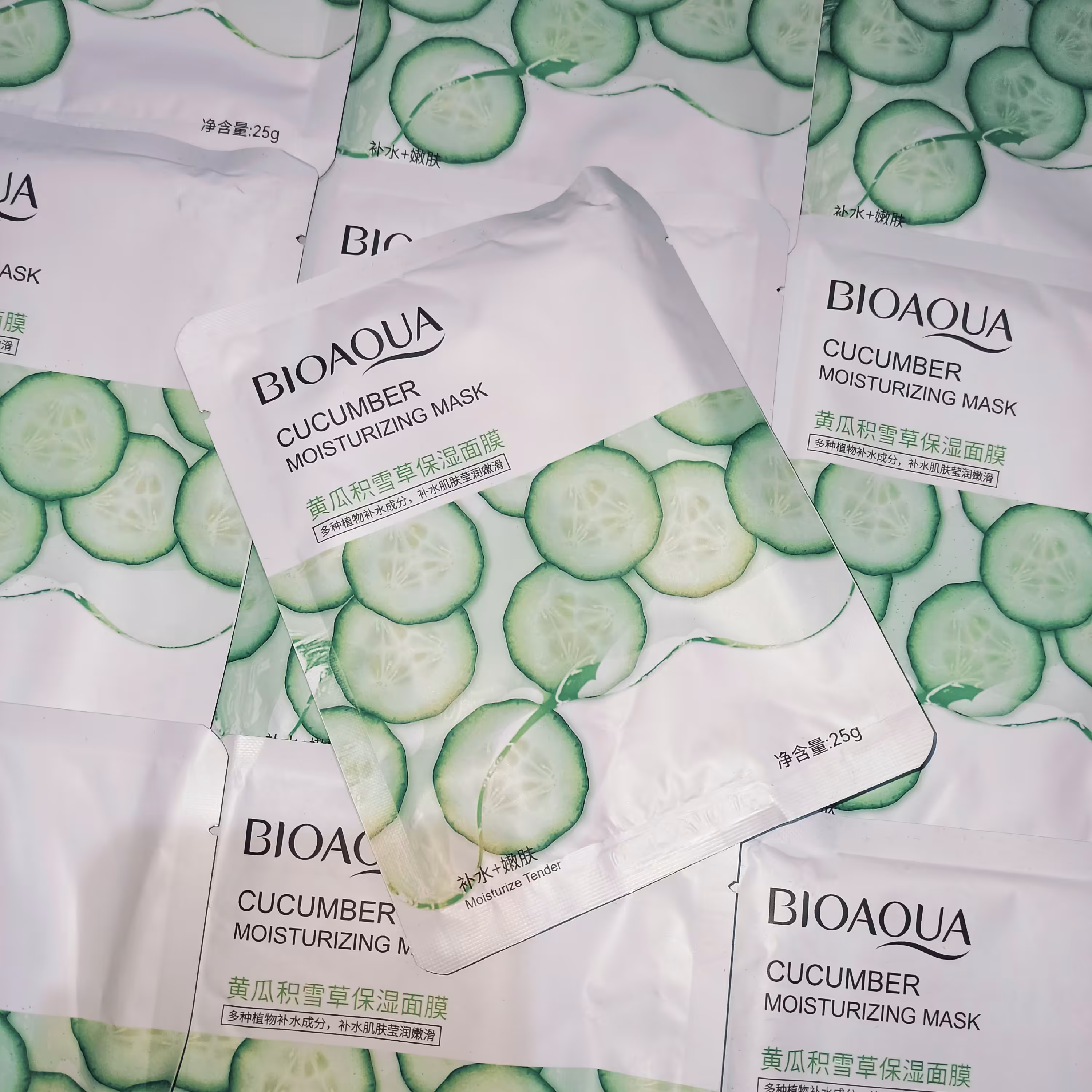 ماسک ورقه ای بیوآکوا حاوی عصاره خیار تاریخ انقضا 2025
