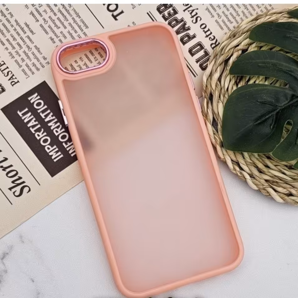  پشت مات متال کیس دور سیلیکونی محافظ لنزدار 