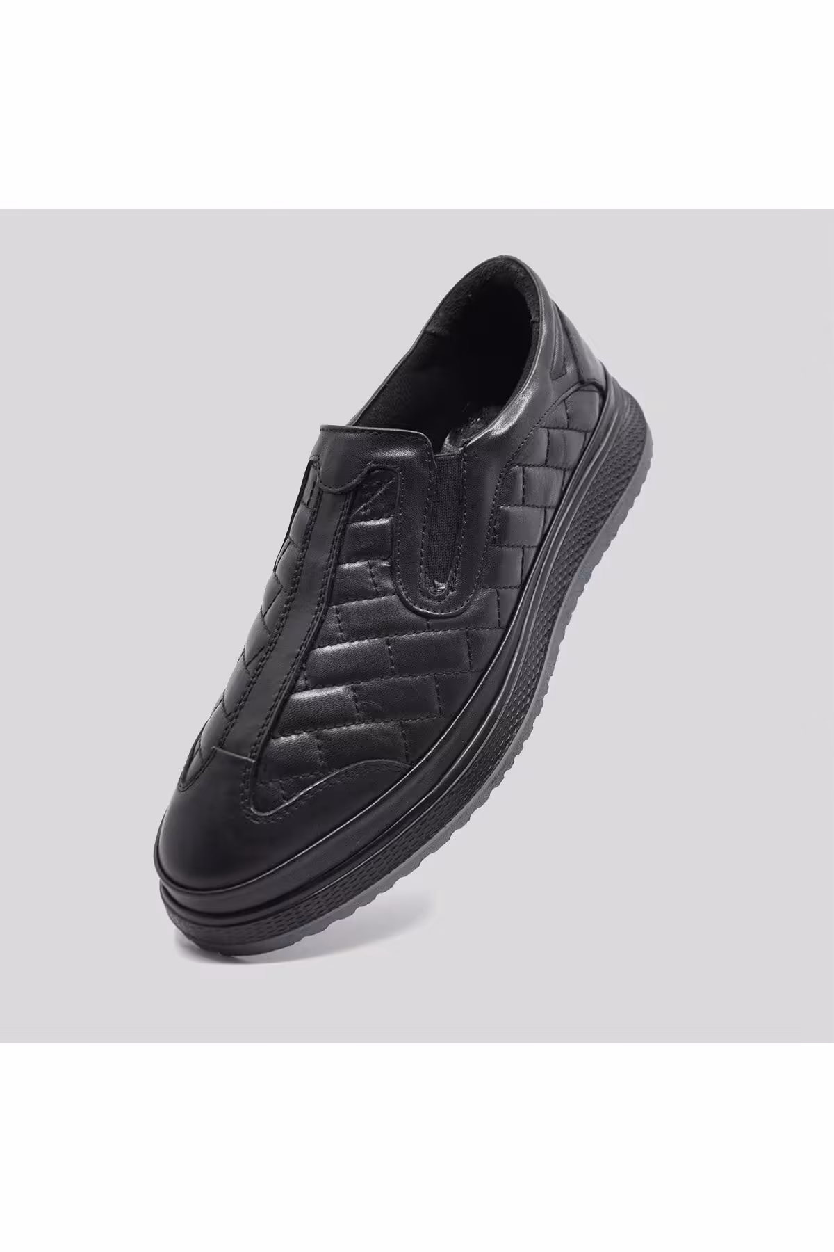 کفش های کژوال مشکی مردانه اصلی چرم پاییز 9779 100 Fosco