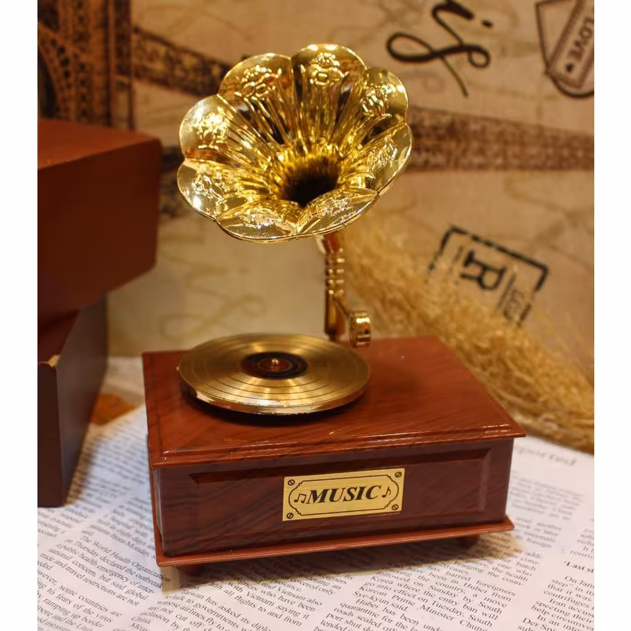 جعبه موزیکال گرامافون 