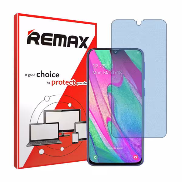 گلس سامسونگ Galaxy A40 مدل مات آنتی بلو برند ریمکس کد S