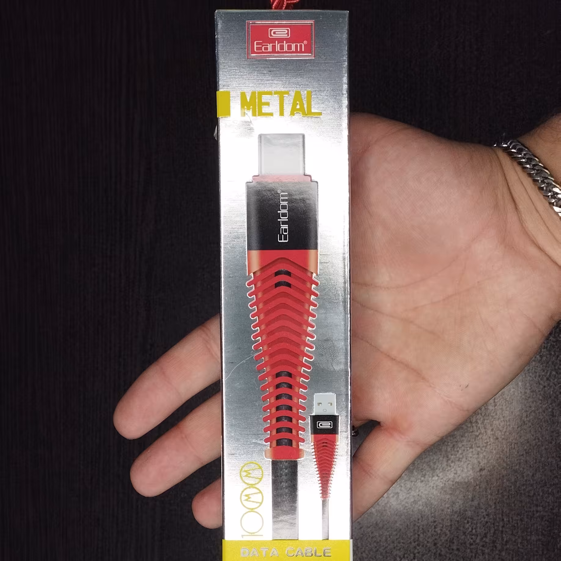 کابل شارژ اندروید تایپ سی ارلدام 