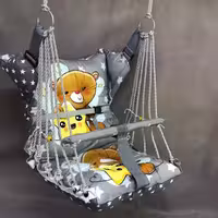 تاب گهواره ای کودک مدل خرس تدی طوسی 