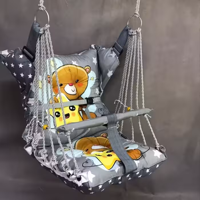 تاب گهواره ای کودک مدل خرس تدی طوسی 