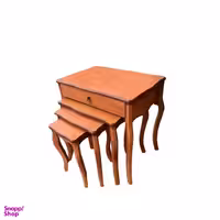 میز عسلی مدل F ساده مجموعه 4 عددی