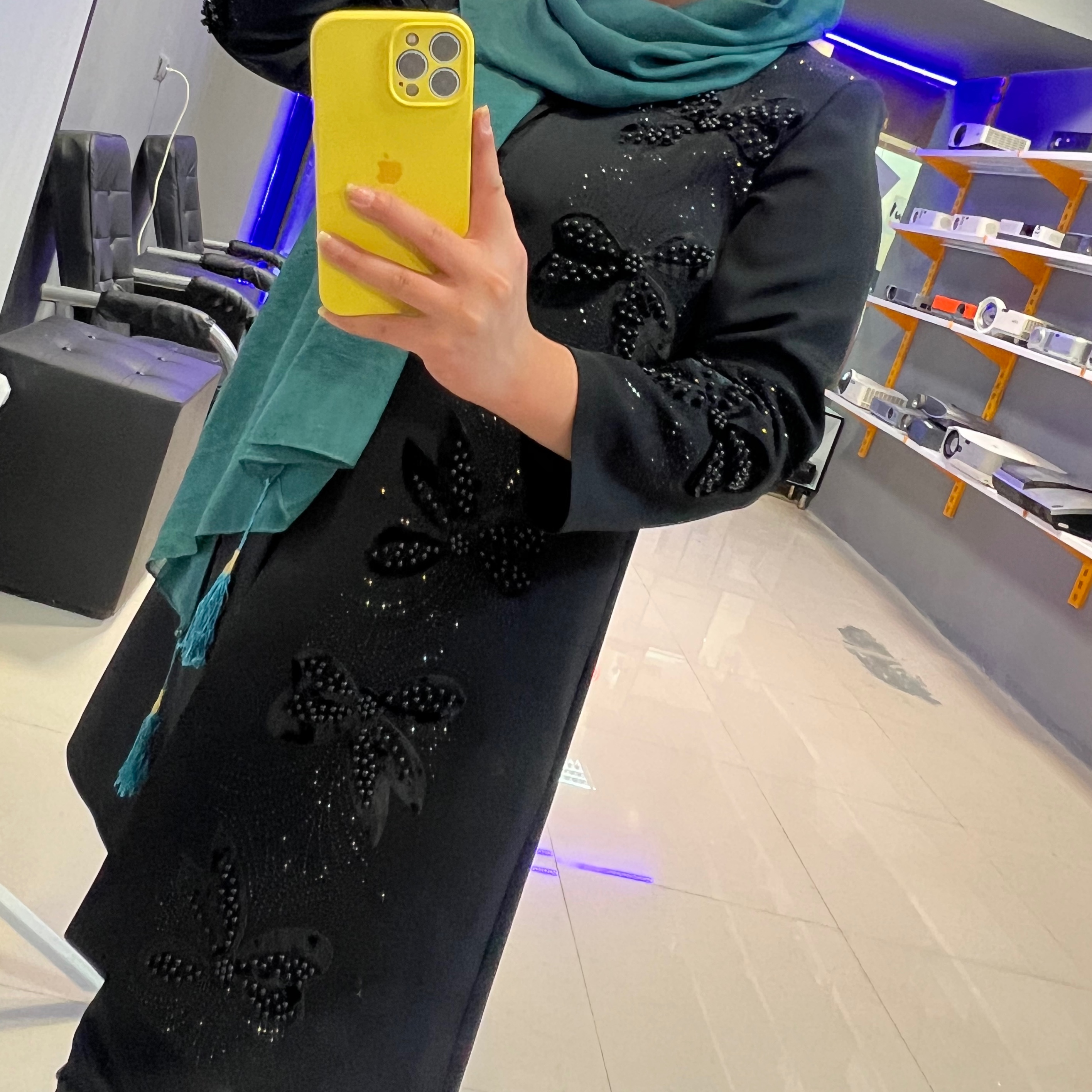 مانتو مجلسی مازراتی گلدوزی مجلسی مشکی سایز بندی
