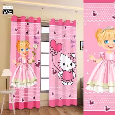 پرده تصویری طرح کیتی و پرنسس