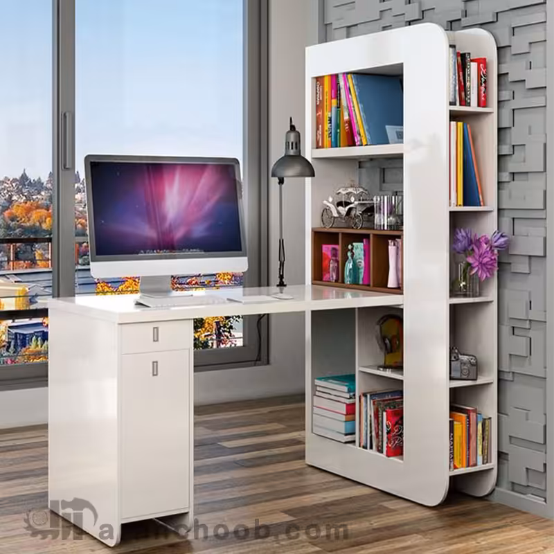 میز تحریر کتابخانه دار مدرن
