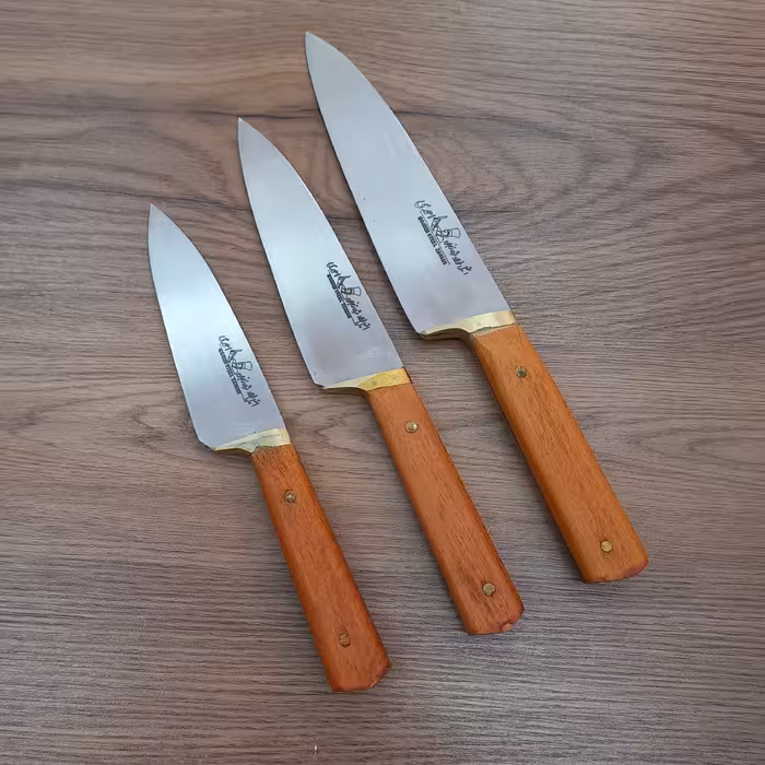 چاقو سرویس آشپزی سه تایی احمدی برنده مژده
