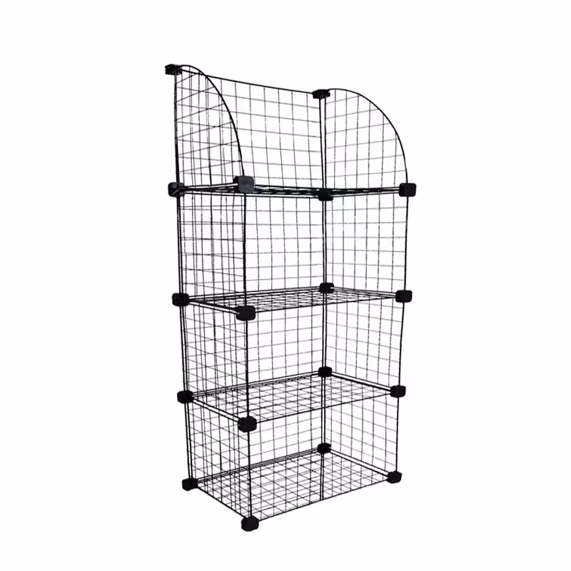 ست قفسه مشبک مدل هلالی چهار طبقه در یک ردیف 48x32(ارسال پس کرایه و به عهده مشتری)