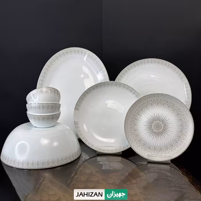 سرویس غذاخوری 28پارچه بست اپال طرح سان طوسی