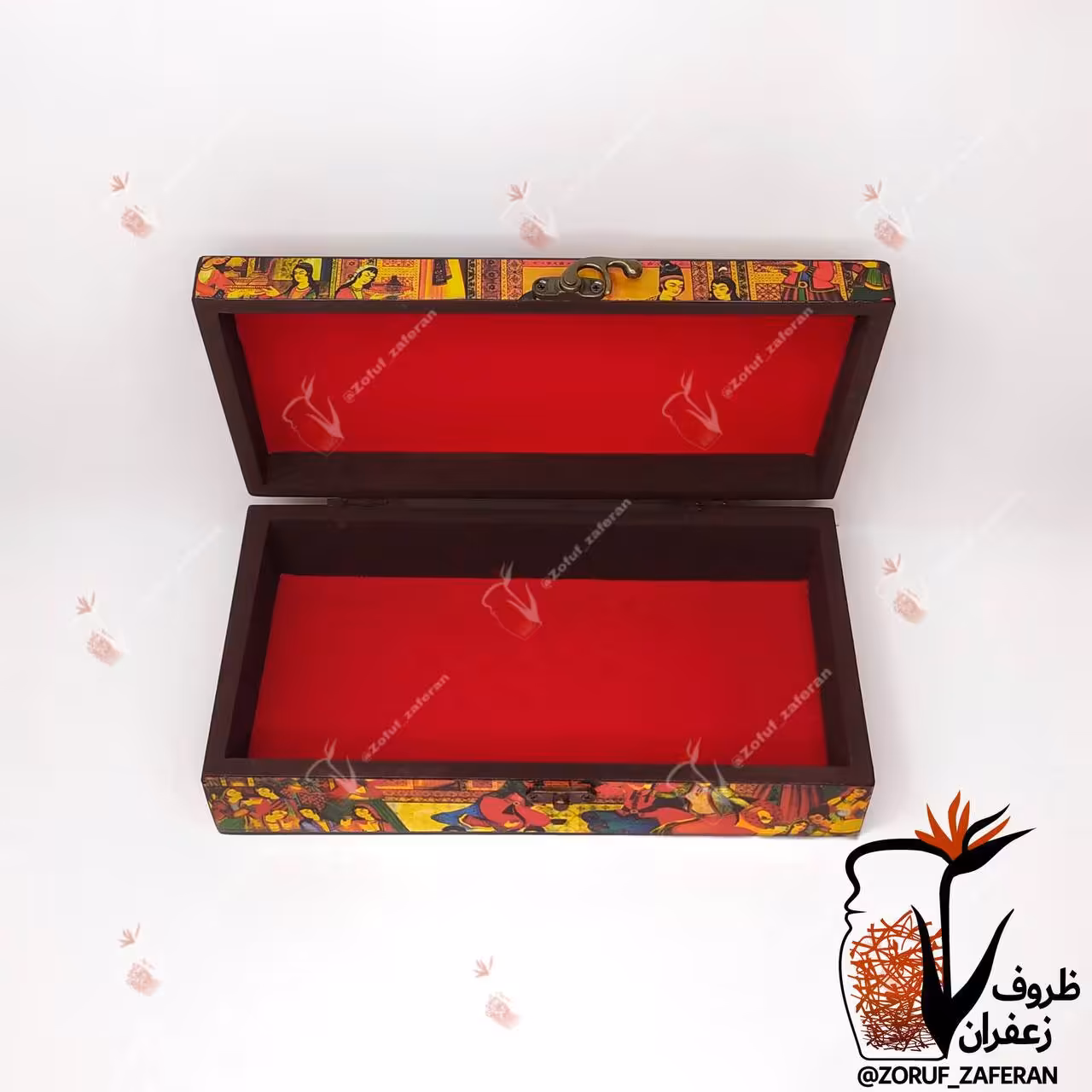 باکس چوبی هدیه مناسب زیورآلات، شکلات ، اجیل ، جواهرات و غیره