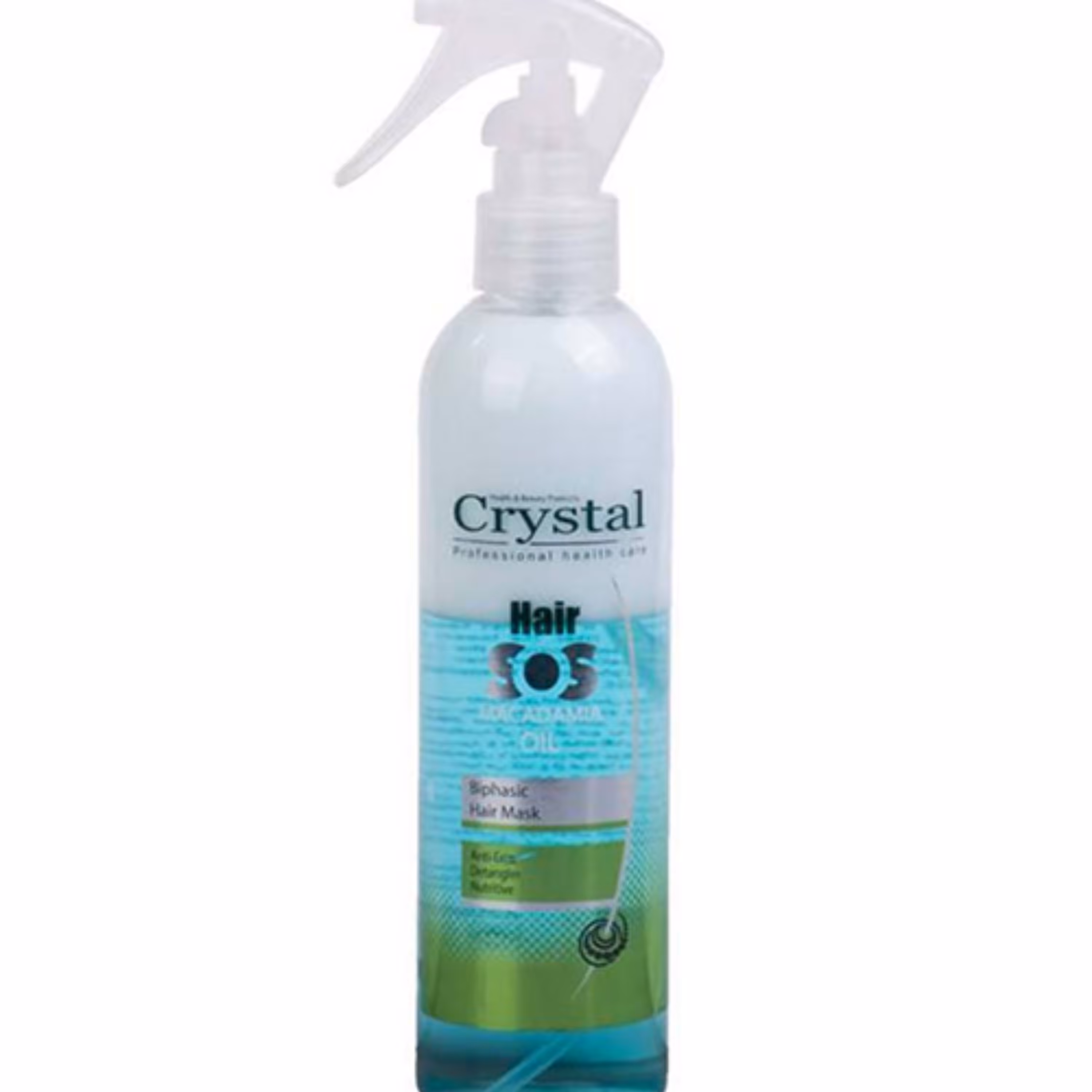 اسپری  ماسک مو دو فاز روغن ماکادمیا کریستال 250 میلی لیتر Crystal Macadamia Oil