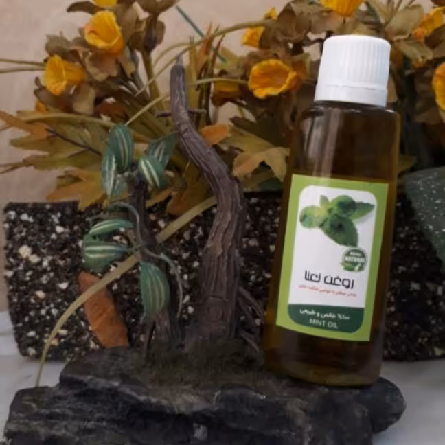 روغن برگ نعنا 30سی سی مناسب پوست و مو و مفاصل. روغن نعنا 