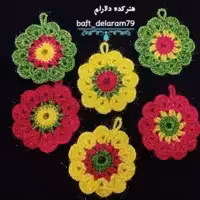 اسکاج موتیفی دستبافت 