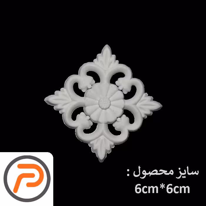 گل تزیینی طرح منبت PVC کد 177