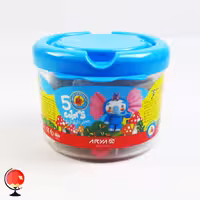 خمیر بازی 5 رنگ سطلی آبی آریا