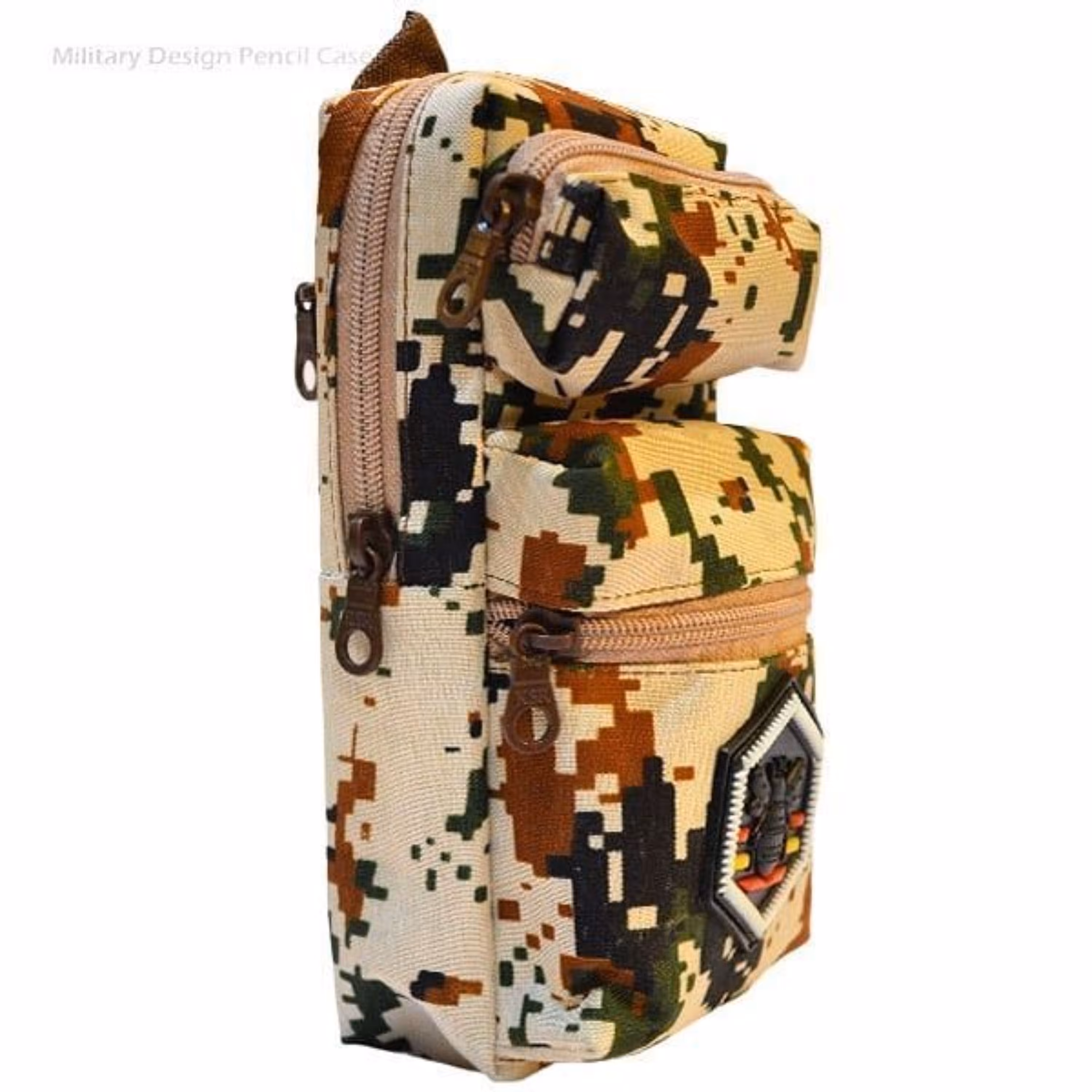 جامدادی 4 زیپ ارتشی طرح کوله پشتی