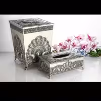 سطل دستمال فلزی